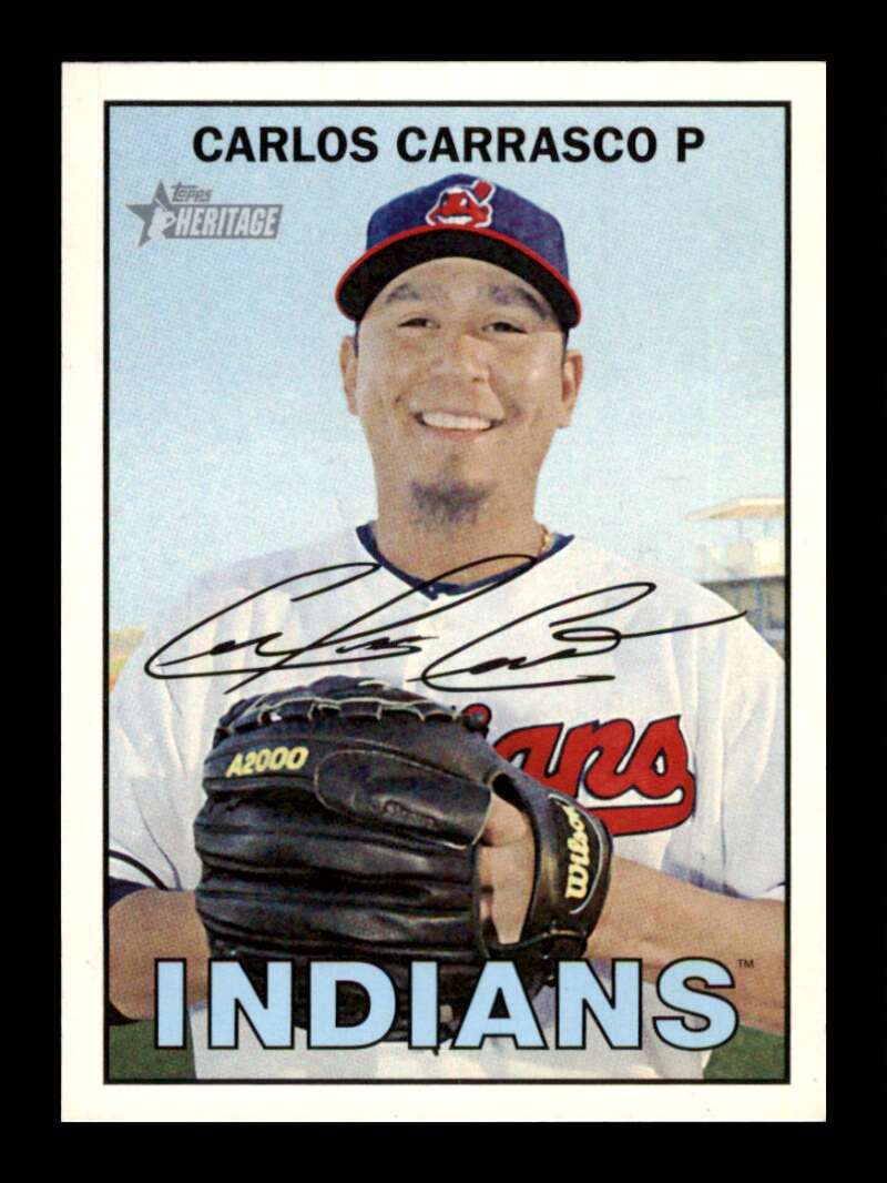 Load image into Gallery viewer, 2016 Topps Heritage Carlos Carrasco #121 Cleveland Indians  Image 1
