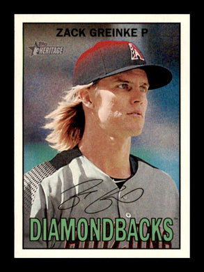 2016 Topps Heritage Zack Greinke 