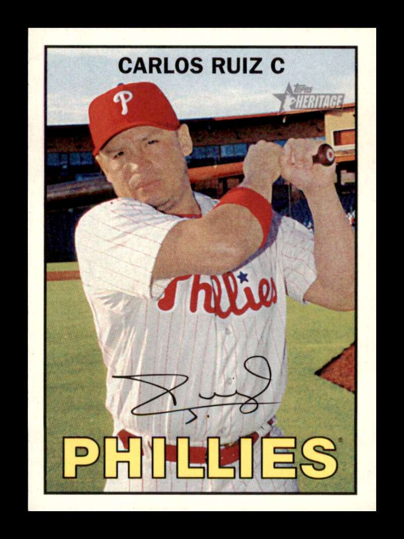 Load image into Gallery viewer, 2016 Topps Heritage Carlos Ruiz #138 Philadelphia Phillies  Image 1
