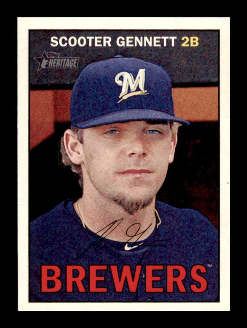 Load image into Gallery viewer, 2016 Topps Heritage Scooter Gennett #141 Milwaukee Brewers  Image 1
