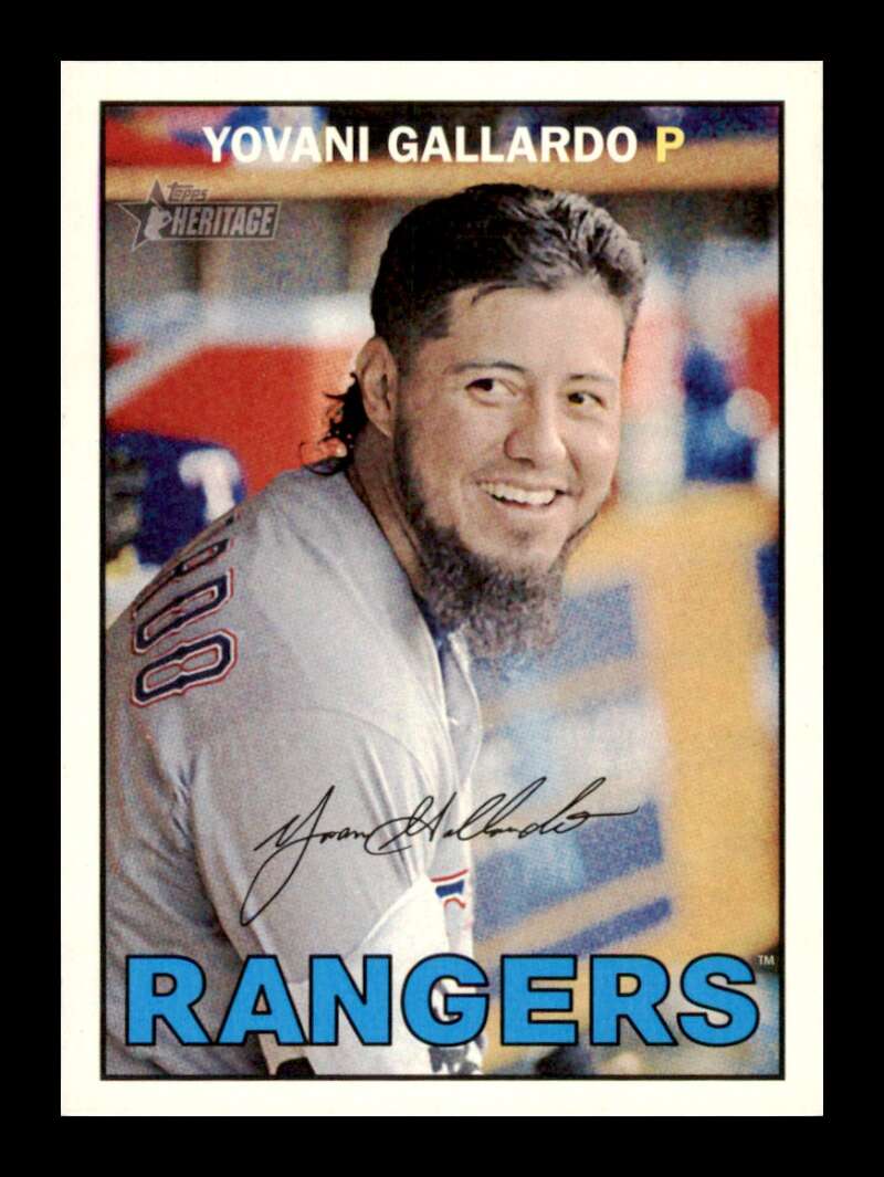 Load image into Gallery viewer, 2016 Topps Heritage Yovani Gallardo #158 Texas Rangers  Image 1
