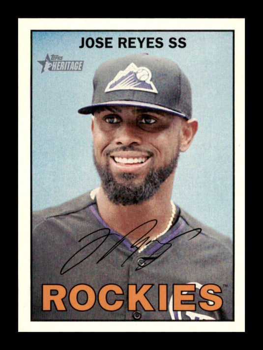 2016 Topps Heritage Jose Reyes 