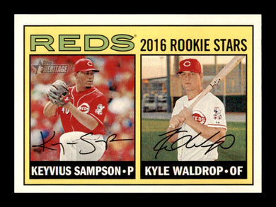 2016 Topps Heritage Keyvius Sampson Kyle Waldrop 