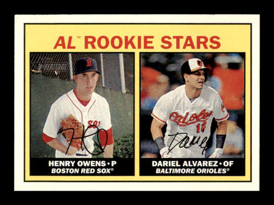 2016 Topps Heritage Henry Owens Dariel Alvarez 