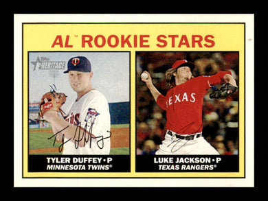 2016 Topps Heritage Tyler Duffey Luke Jackson 