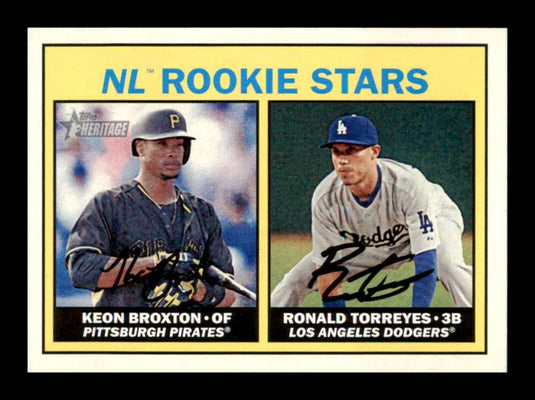 2016 Topps Heritage Ronald Torreyes Keon Broxton 