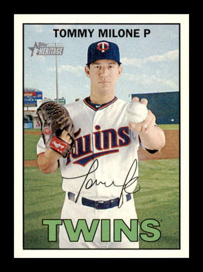 2016 Topps Heritage Tommy Milone 