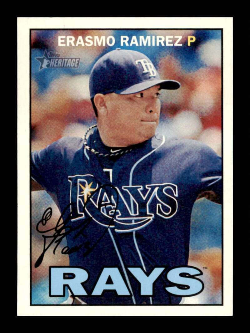 Load image into Gallery viewer, 2016 Topps Heritage Erasmo Ramirez #197 Tampa Bay Rays  Image 1
