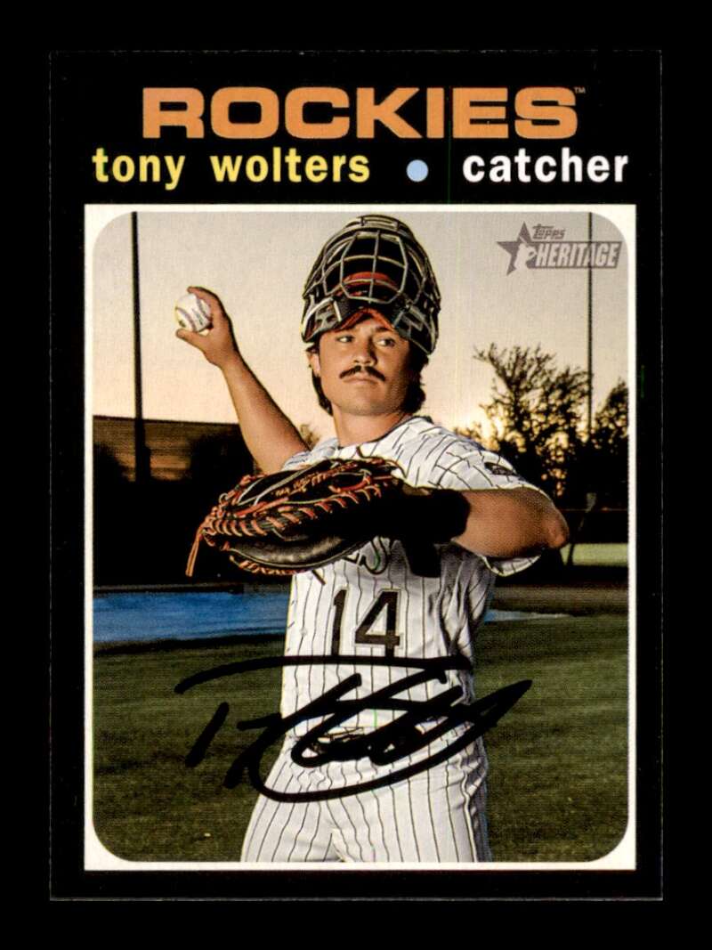 Load image into Gallery viewer, 2020 Topps Heritage Tony Wolters #12 Colorado Rockies  Image 1
