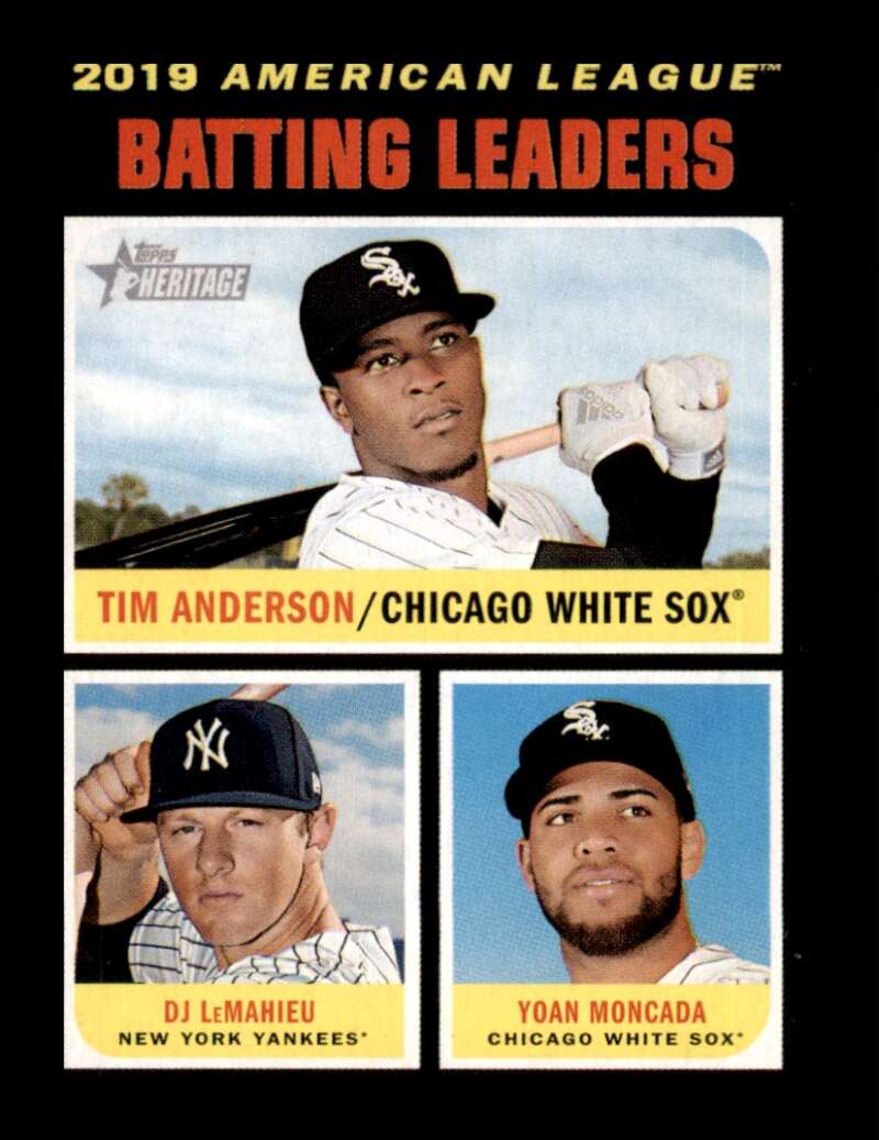 Load image into Gallery viewer, 2020 Topps Heritage Tim Anderson DJ LeMahieu Yoan Moncada #61 Chicago White Sox New York Yankees  Image 1
