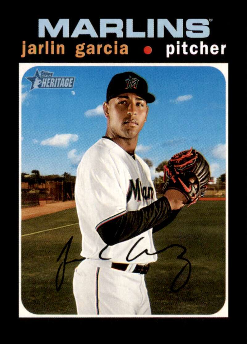 Load image into Gallery viewer, 2020 Topps Heritage Jarlin Garcia #155 Miami Marlins  Image 1
