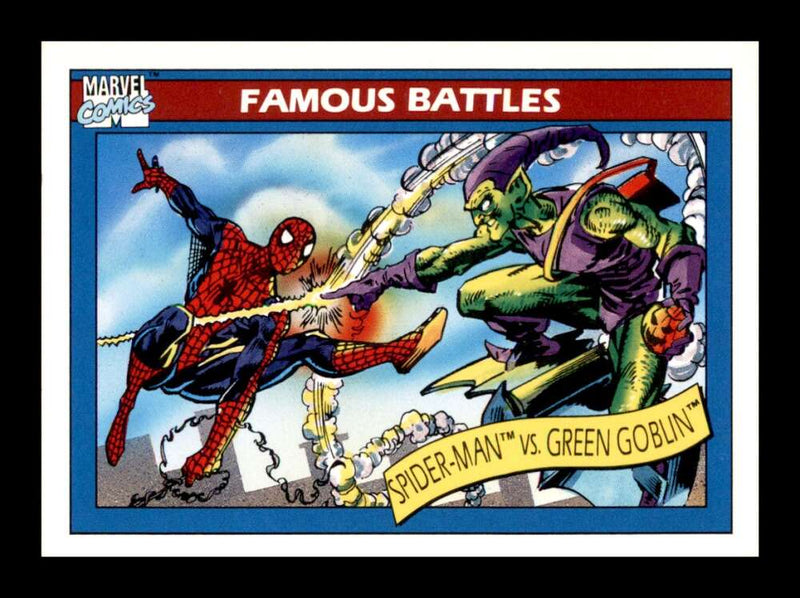 Load image into Gallery viewer, 1990 Impel Marvel Universe Spider-Man vs Green Goblin #111  Image 1
