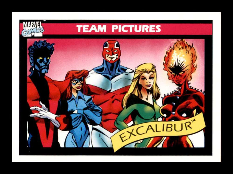 Load image into Gallery viewer, 1990 Impel Marvel Universe Excalibur #144 Team Pictures  Image 1
