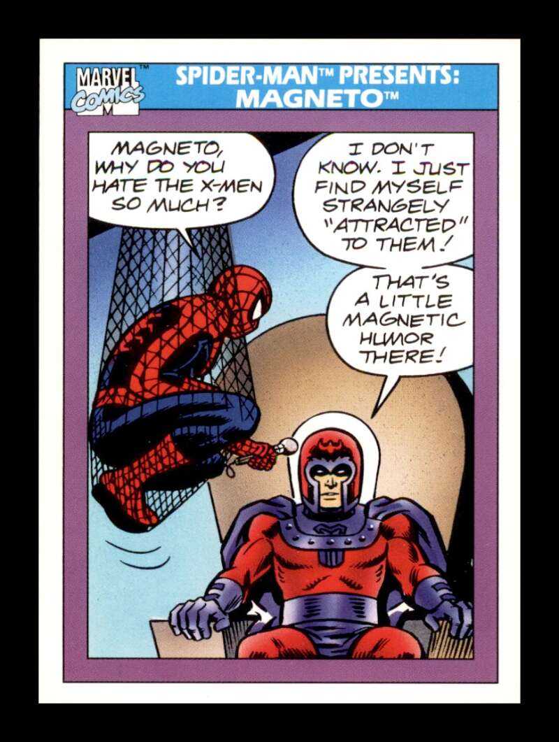 Load image into Gallery viewer, 1990 Impel Marvel Universe Spider-Man Presents: Magneto #156  Image 1
