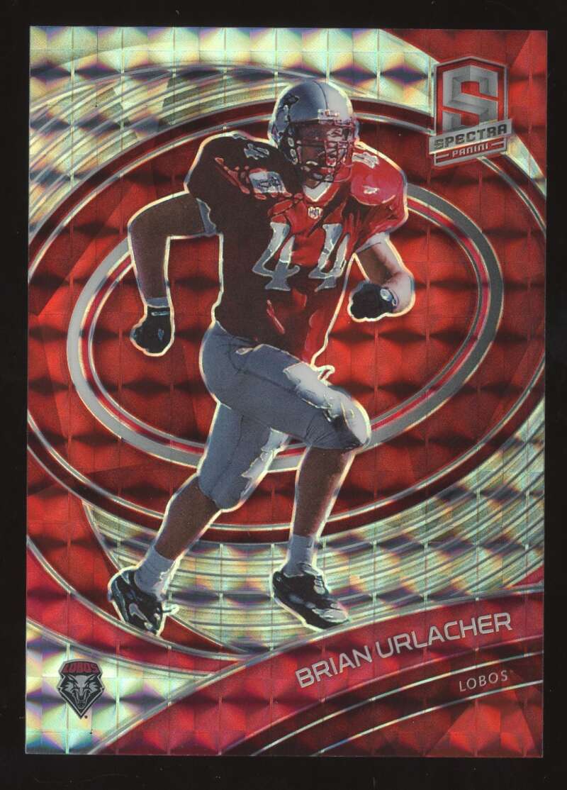 Load image into Gallery viewer, 2022 Panini Chronicles Draft Spectra Red Brian Urlacher #51 Short Print SP /25 New Mexico Lobos  Image 1
