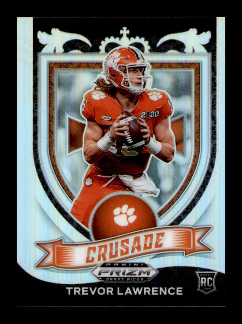 Load image into Gallery viewer, 2021 Panini Prizm Draft Silver Prizm Trevor Lawrence #161 Rookie RC SP Clemson Tigers  Image 1
