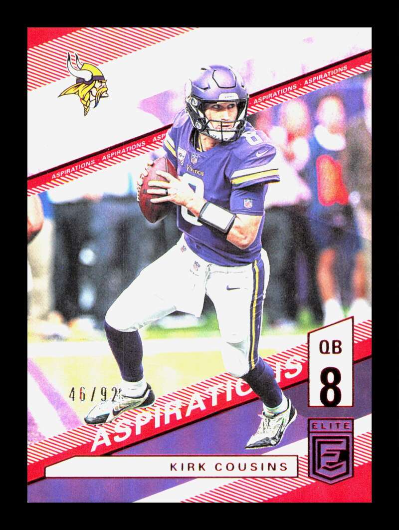 Load image into Gallery viewer, 2019 Donruss Elite Aspirations Kirk Cousins #75 Short Print SP /92 Minnesota Vikings  Image 1
