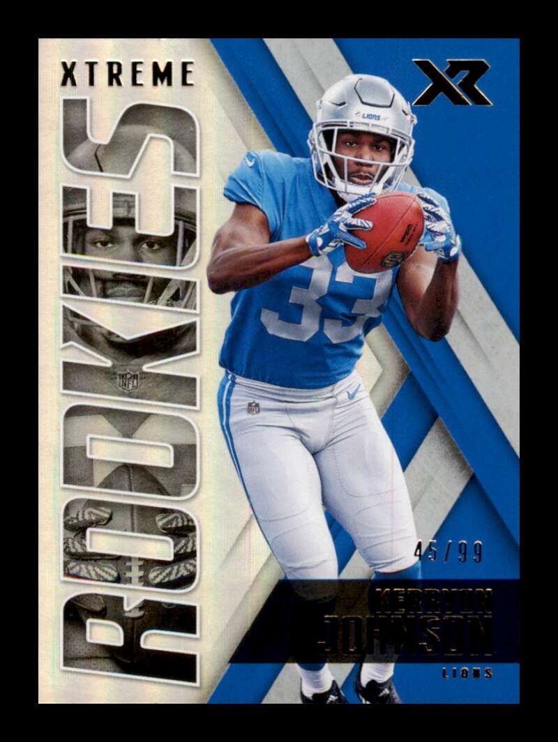 Load image into Gallery viewer, 2018 Panini XR Xtreme Rookies Kerryon Johnson #X-17 Rookie RC SP /99 Detroit Lions  Image 1
