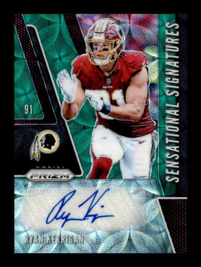 2019 Panini Prizm Sensational Signatures Green Scope Ryan Kerrigan 