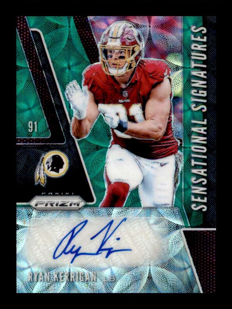 Load image into Gallery viewer, 2019 Panini Prizm Sensational Signatures Green Scope Ryan Kerrigan #SE-RYK Auto /75 Washington Redskins  Image 1
