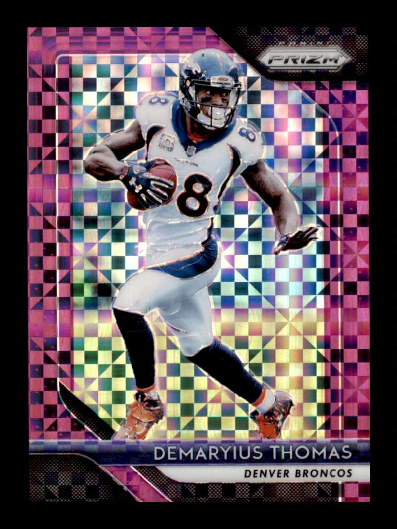 Load image into Gallery viewer, 2018 Panini Prizm Purple Power Prizm Demaryius Thomas #140 Short Print SP /49 Denver Broncos  Image 1
