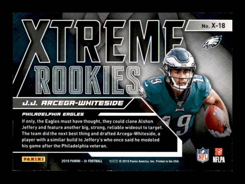 Load image into Gallery viewer, 2019 Panini XR Xtreme Rookies Orange J.J. Arcega-Whiteside #X-18 Rookie RC SP /25 Philadelphia Eagles  Image 2
