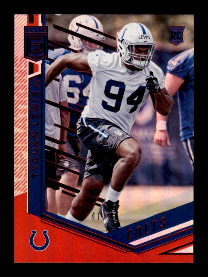 Load image into Gallery viewer, 2018 Donruss Elite Aspirations Red Tyquan Lewis #137 Rookie RC SP /41 Indianapolis Colts  Image 1
