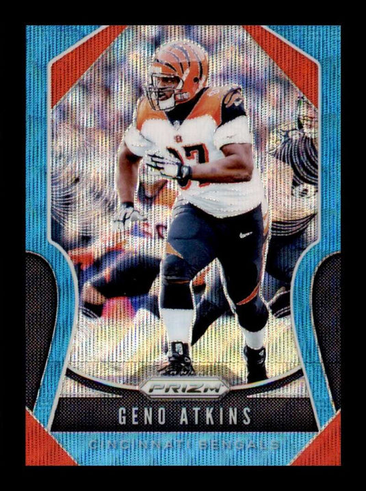 2019 Panini Prizm Blue Wave Prizm Geno Atkins 