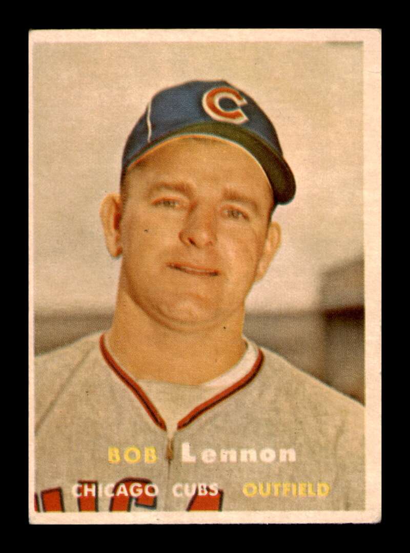 Load image into Gallery viewer, 1957 Topps Bob Lennon #371 Corner Crease Chicago Cubs  Image 1
