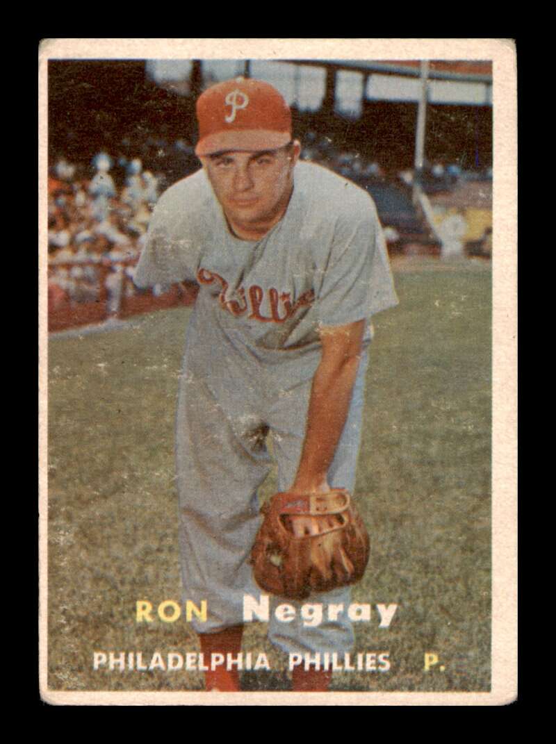 Load image into Gallery viewer, 1957 Topps Ron Negray #254 Wrinkle Philadelphia Phillies  Image 1
