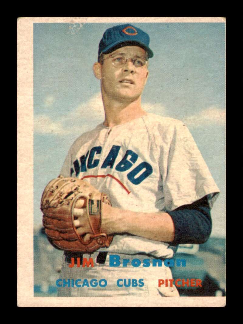 Load image into Gallery viewer, 1957 Topps Jim Brosnan #155 Corner Crease Chicago Cubs  Image 1
