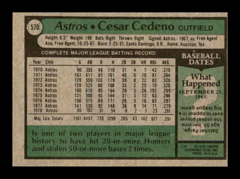 1971 Topps Cesar Cedeno