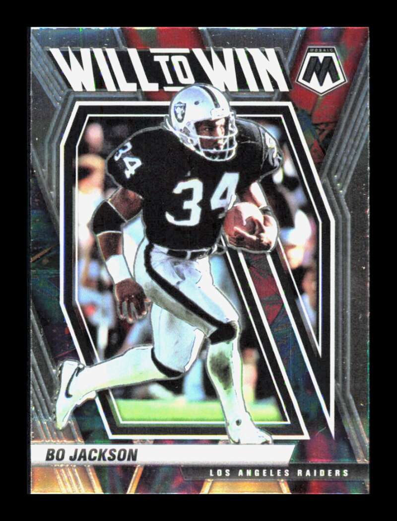 Load image into Gallery viewer, 2021 Panini Mosaic WIll To Win Bo Jackson #WW-20 Los Angeles Raiders  Image 1
