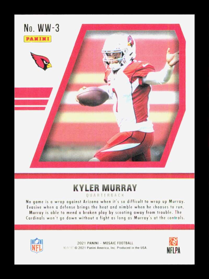 Load image into Gallery viewer, 2021 Panini Mosaic WIll To Win Kyler Murray #WW-3 Arizona Cardinals  Image 2
