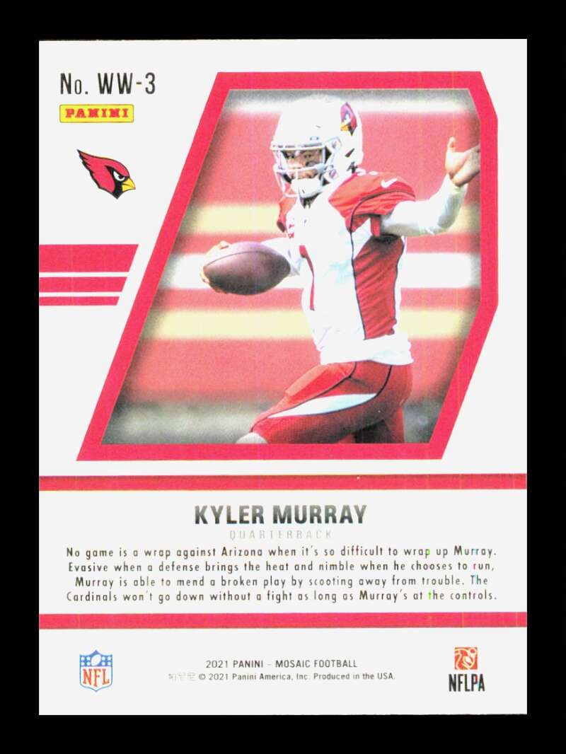 Load image into Gallery viewer, 2021 Panini Mosaic WIll To Win Kyler Murray #WW-3 Arizona Cardinals  Image 2
