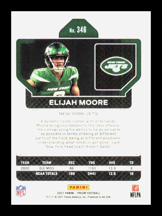 2021 Panini Prizm Elijah Moore