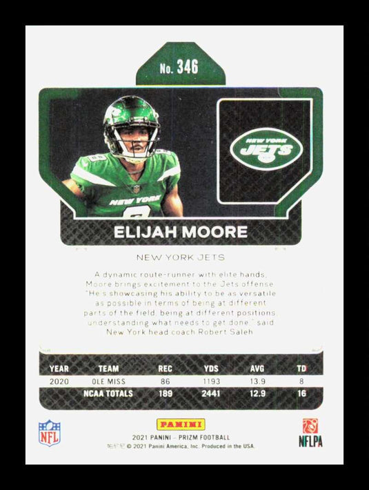 2021 Panini Prizm Elijah Moore