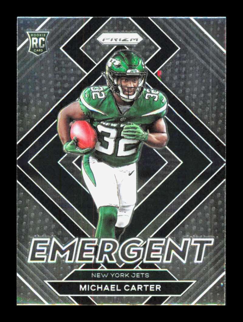 Load image into Gallery viewer, 2021 Panini Prizm Emergent Michael Carter #E-20 Rookie RC New York Jets  Image 1
