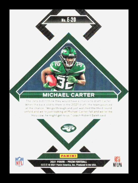 2021 Panini Prizm Emergent Michael Carter 