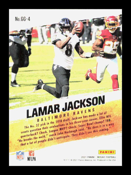 2021 Panini Mosaic Got Game Lamar Jackson