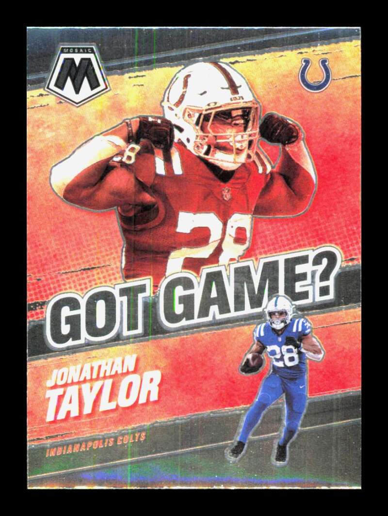 Load image into Gallery viewer, 2021 Panini Mosaic Got Game Jonathan Taylor #GG-11 Indianapolis Colts  Image 1
