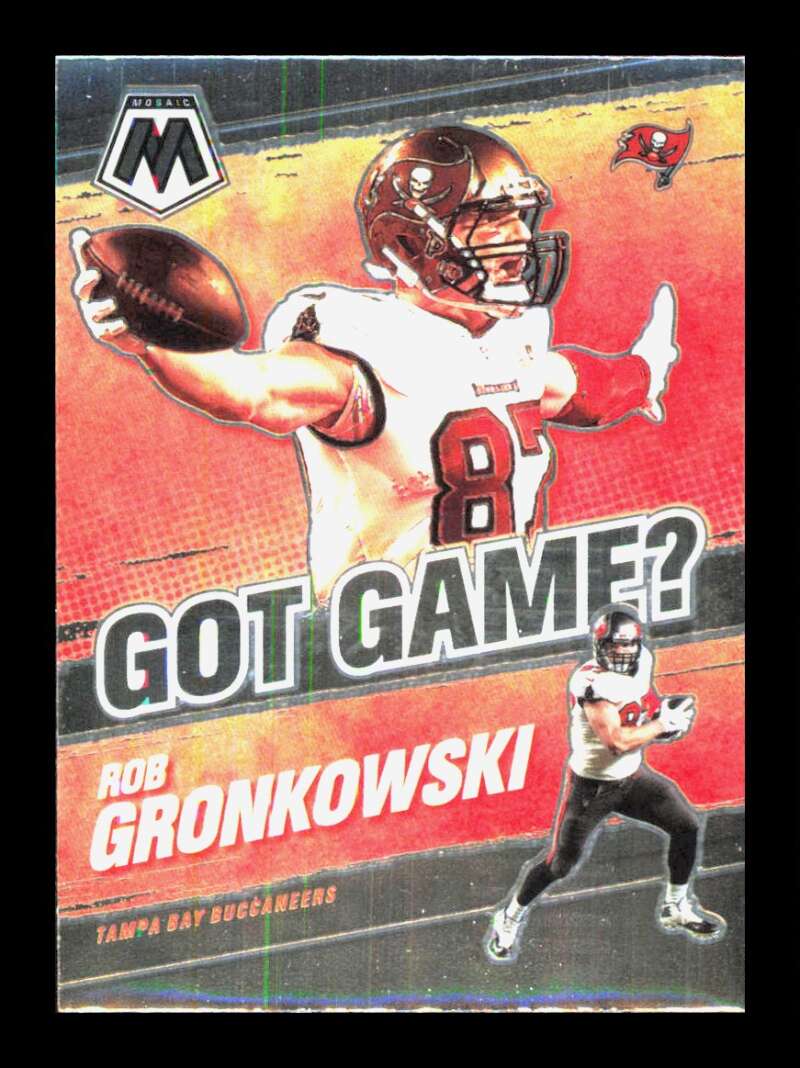 Load image into Gallery viewer, 2021 Panini Mosaic Got Game Rob Gronkowski #GG-1 Tampa Bay Buccaneers  Image 1
