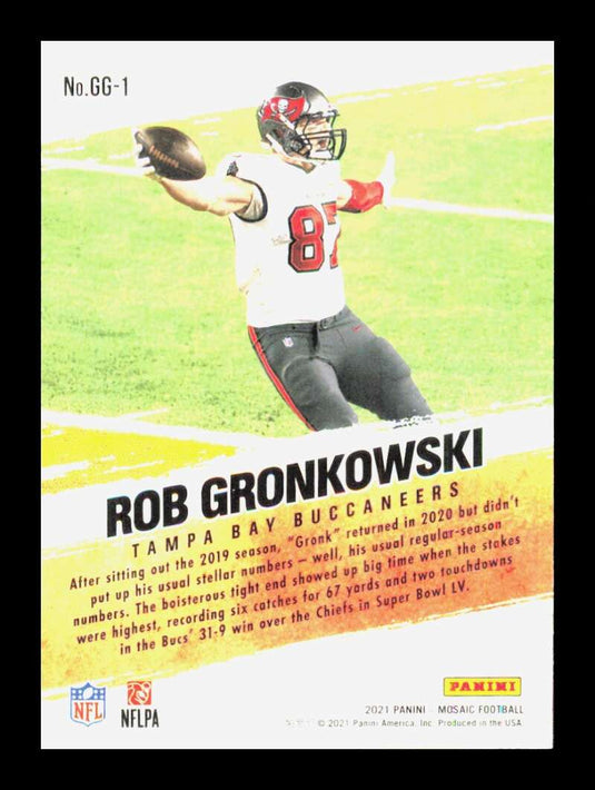 2021 Panini Mosaic Got Game Rob Gronkowski 