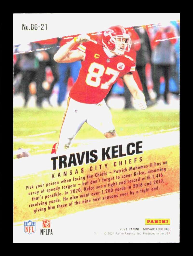 Load image into Gallery viewer, 2021 Panini Mosaic Got Game Travis Kelce #GG-21 Kansas City Chiefs  Image 2
