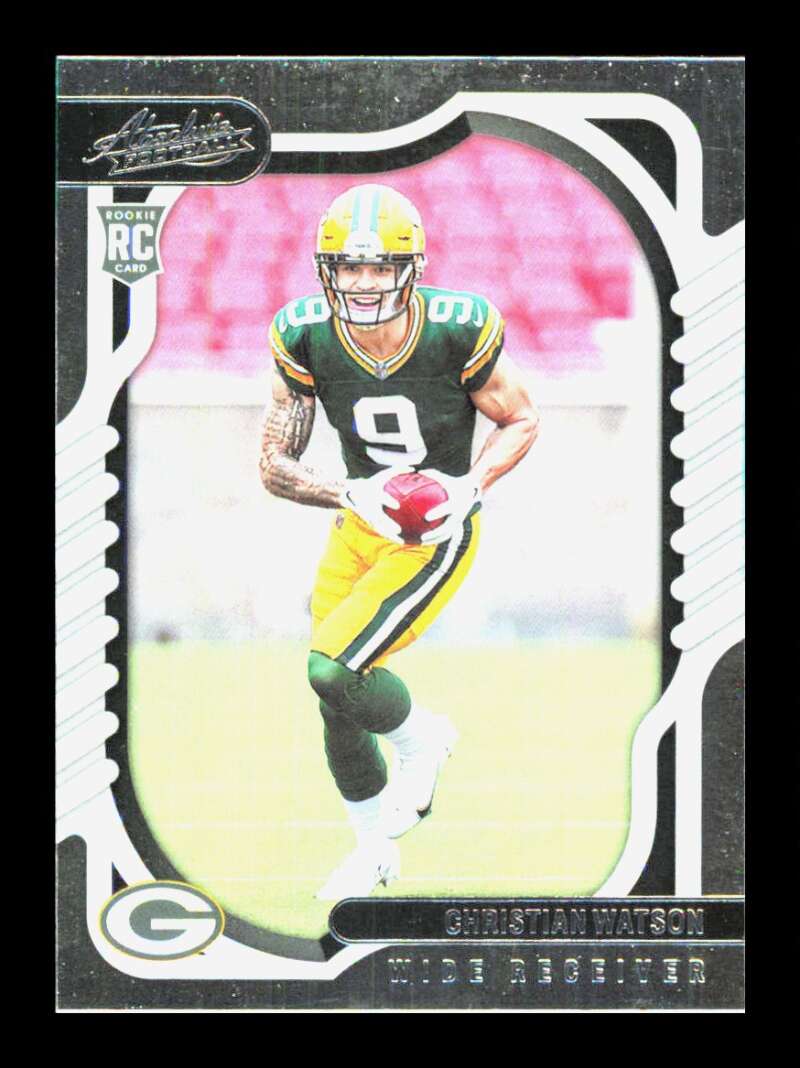 Load image into Gallery viewer, 2022 Panini Absolute Christian Watson #119 Rookie RC Green Bay Packers  Image 1
