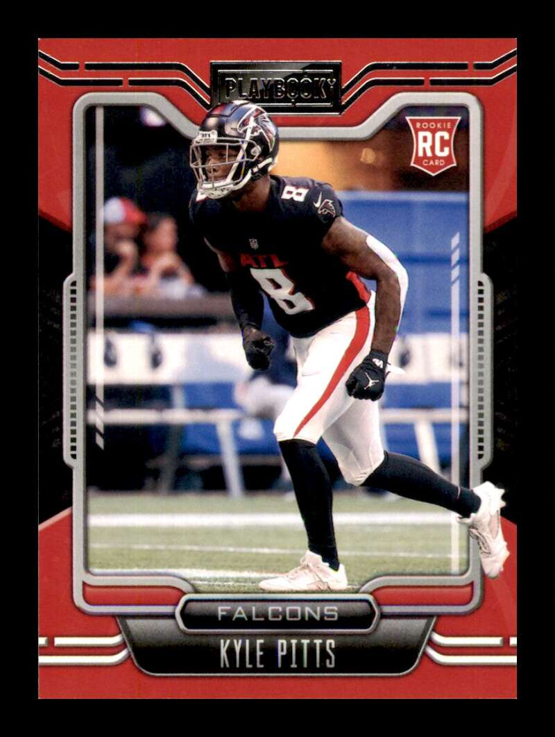 Load image into Gallery viewer, 2021 Panini Playbook Kyle Pitts #104 Rookie RC Atlanta Falcons  Image 1
