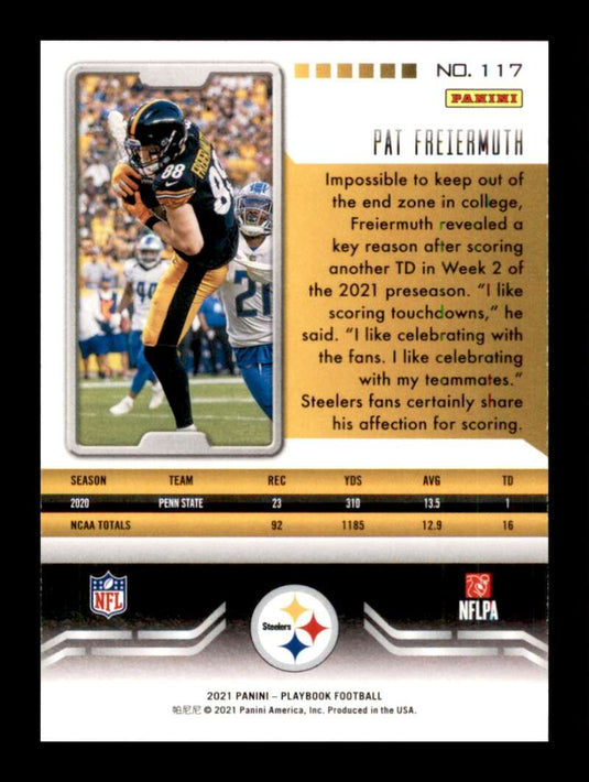 2021 Panini Playbook Pat Freiermuth