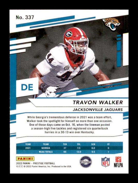 2022 Panini Prestige Travon Walker