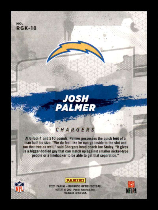 2021 Donruss Optic Rookie Gridiron Kings Josh Palmer