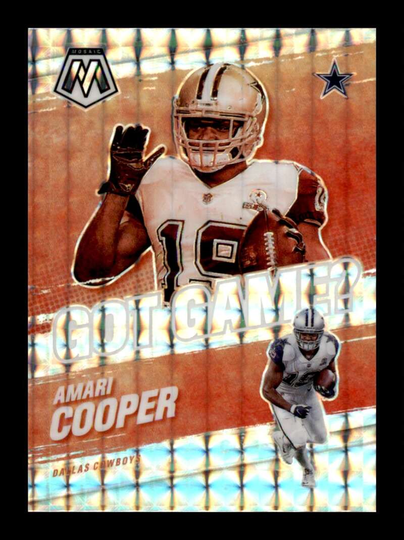 Load image into Gallery viewer, 2021 Panini Mosaic Got Game Silver Mosaic Prizm Amari Cooper #GG-18 Dallas Cowboys  Image 1
